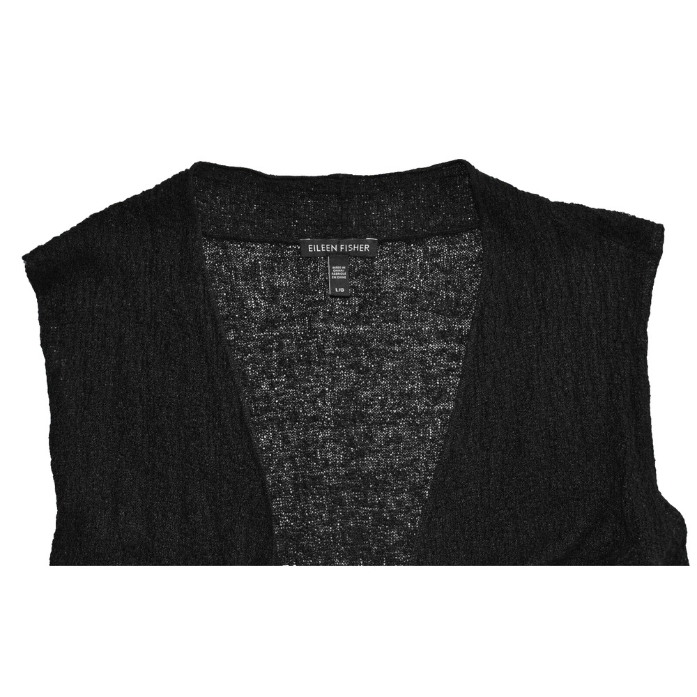 A5 Auth Eileen Fisher Viscose Open Front Sleevele… - image 4